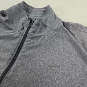Brooks 1/4 Zip Long Sleeve Equilibrium Pullover Running Shirt in Grey Size Large